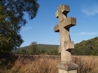 Stary łemkowski krzyż w dolinie Zawoi