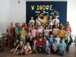 Dzieci na pkolonii w Skowej.