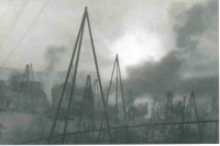 Kopalnia ropy naftowej w Męcinie Wielkiej - zima 1932 roku - kliknij